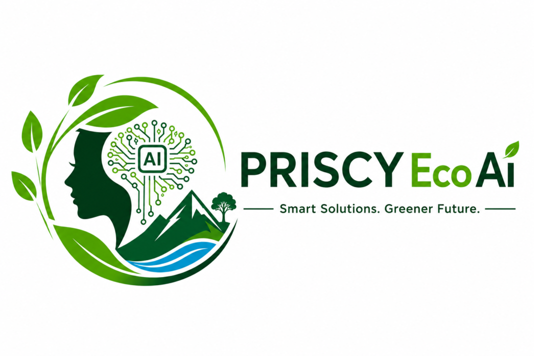 PRISCY EcoAI logo representing AI-powered sustainable tourism in Uganda